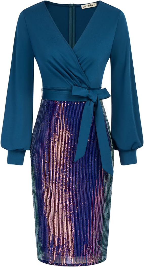 Sequin Party Dress - Lookeble