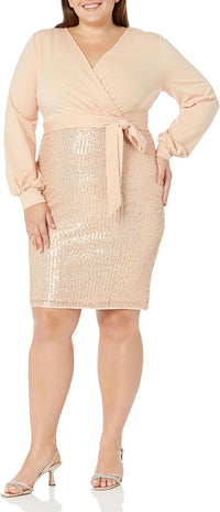 Gold Sequin Party Dress - Lookeble