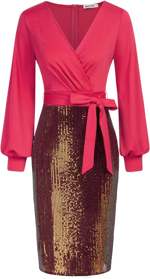 Sequin Party Dress - Lookeble
