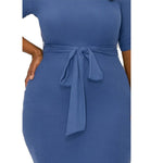 Women's Plus Size Off Shoulder Bodycon Maxi Dress - Lookeble